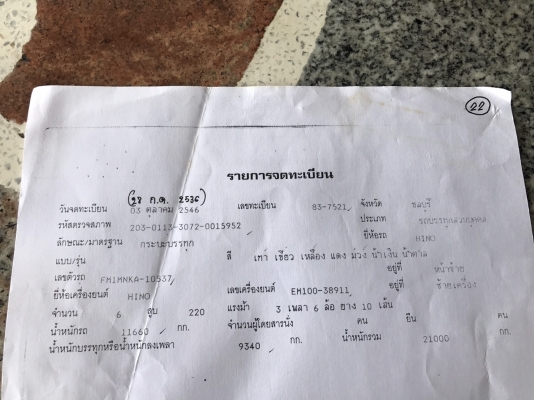 ขายเครื่องยนต์ พร้อมเกียร์ HINO EM100-38911 (220 แรง) ราคา.125000 ต่อรองเกียร์เดิม เครื่องแน้น ติดเครื่องได้ เครื่องยกลง (แถมใบคุมเครื่อง พร้อมเอกสาร) เครื่องลองติดได้ ราคาย้อมๆ สนใจรีบจองด่วนที่.081-3531946 ต่อ.บางนา ขายเครื่องยนต์ พร้อมเกียร์ HINO EM100-38911 (220 แรง) ราคา.125000 ต่อรองเกียร์เดิม เครื่องแน้น ติดเครื่องได้ เครื่องยกลง (แถมใบคุมเครื่อง พร้อมเอกสาร) เครื่องลองติดได้ ราคาย้อมๆ สนใจรีบจองด่วนที่.081-3531946 ต่อ.บางนา