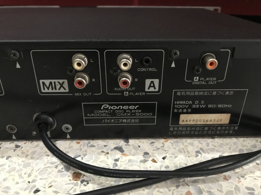 PIONEER CMX 5000 เก่าญี่ปุ่นเเท้ใช้ไฟ100V ใช้งานได้ปกติอ่านดีมาก