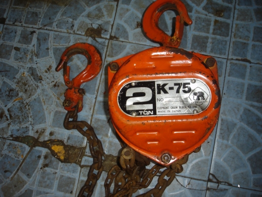 ขายรอกโซ่ตราช้าง  K-75 ขนาด2ตัน  รุ่นงานหนัก made in japan