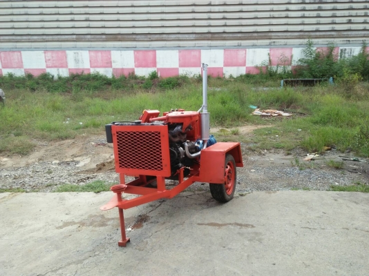 เครื่องสูบน้ำแรงดันสูง 2 ใบพัด เครื่อง isuzu ดีเซล 4 สูบ ส่งน้ำระยะไกล