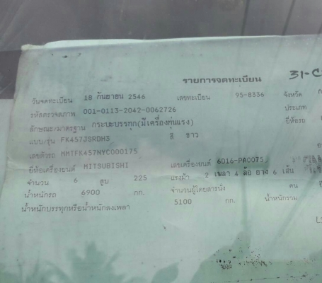 ขาย 555,000บ.หกล้อ มิตซู ฟูโซ่ MMI FK4457N 6D16-225โบว์อินเตอร์ ยูโรวัน ปี46 ติดเฮียบ 3ตัน ช่วงล่างใหญ่ ยาง900 รถห้าง สภาพดีพร้อมใช้งาน ทะเบียนพร้อมโอน ขาย 555,000บ.หกล้อ มิตซู ฟูโซ่ MMI FK4457N 6D16-225โบว์อินเตอร์ ยูโรวัน ปี46 ติดเฮียบ 3ตัน ช่วงล่างใหญ่ ยาง900 รถห้าง สภาพดีพร้อมใช้งาน ทะเบียนพร้อมโอน