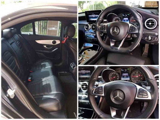 Benz C300 BluetecHybrid AMG ปี2015 รถบ้านมือเดียว ไมล์น้อยมาก เจ้าของขายเอง