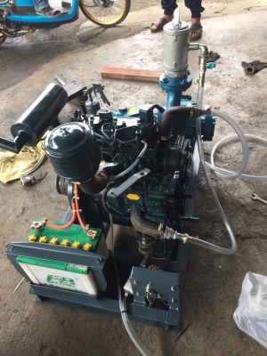 ขายเครื่องสูบน้ำแรงดันสูงเพื่อการเกษตร ขนาด 3"x3" พร้อมเครื่องคูโบต้า 3สูบ ดีเซล เก่าญี่ปุ่น พร้อมใช้งาน