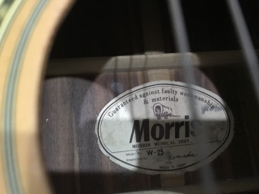 กีต้ารโปร่ง MORRIS W25 เก่าญี่ปุ่นเเท้สภาพตามรูป