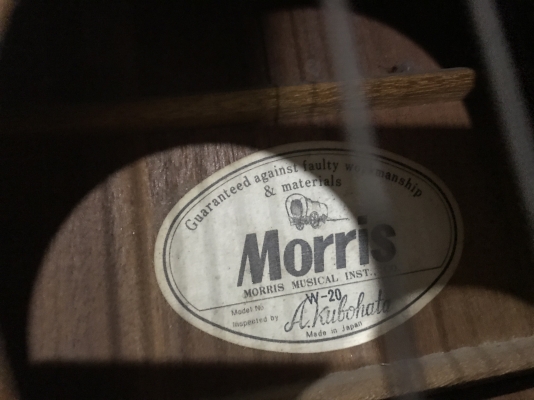 กีต้ารโปร่ง MORRIS W20 เก่าญี่ปุ่นเเท้สภาพตามรูป
