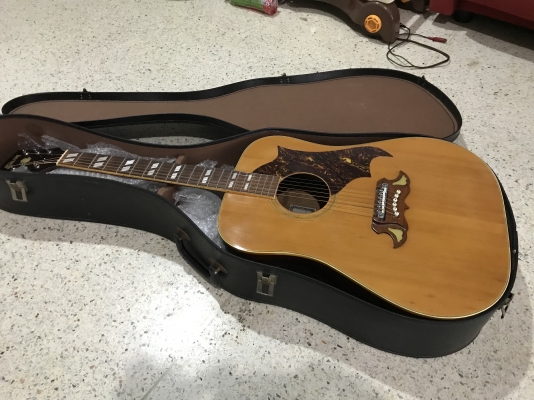 กีต้ารโปร่ง TOMSON TGF351 เก่าญี่ปุ่นเเท้สภาพสวยพร้อมเคส