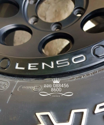 ขายล้อหยดน้ำ LENSO 16x9 ออฟ 0 พร้อมยาง COOPER AT3 266/75/16 สวยๆ