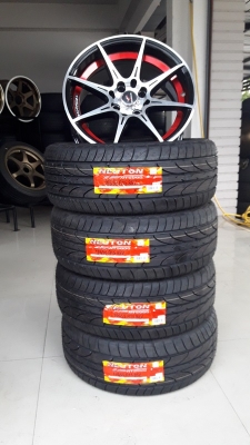 ล้อใหม่YACHIYODA ขอบ15 4รู100-114 กว้าง7 ET35 พร้อมยางใหม่ 4 ล้อ