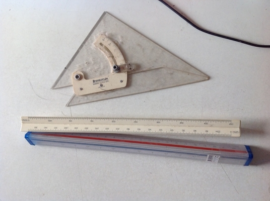 ขายเหมาเครื่องเขียน วงเวียน สเกล ฉากปรับองศา