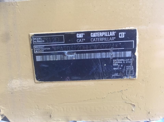 CATERPILLAR 312D(เปลี่ยนหัวฉีดใหม่เรียบร้อย) CATERPILLAR 312D(เปลี่ยนหัวฉีดใหม่เรียบร้อย)