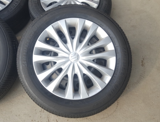 ขายล้อกะทะSUKUKI Swift ขอบ15 พร้อมยาง 4 ล้อ