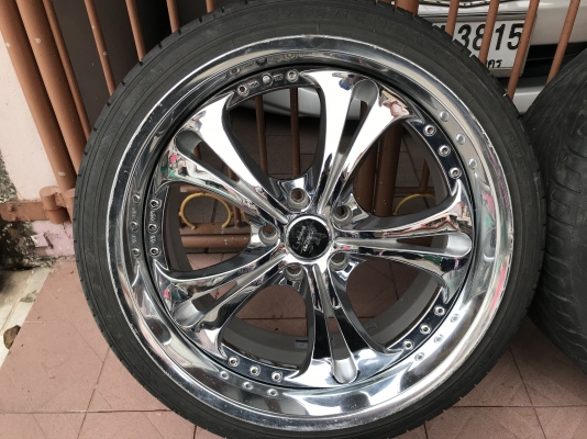 ล้อเเท้ WEDS 19หน้า9หลัง10อ๊อฟ38ทั้ง4วงเก่าญี่ปุ่นเเท้สีเดิมสภาพตามรูป