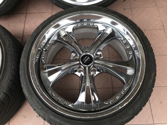 ล้อเเท้ WEDS 19หน้า9หลัง10อ๊อฟ38ทั้ง4วงเก่าญี่ปุ่นเเท้สีเดิมสภาพตามรูป