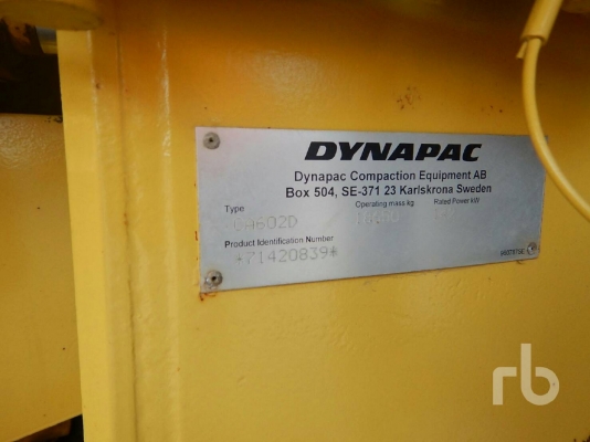 รถบด CA602D รถบด CA602D