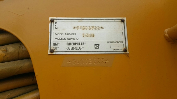 รถเกรด CAT 140G s/n 5MD03722 รถเกรด CAT 140G s/n 5MD03722