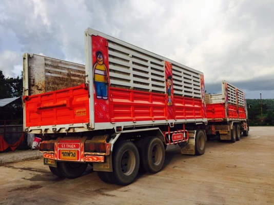 Hino mega เครื่อง 344 แรง ปี 59 กระบะดั๊มพ์แม่ลูก ลูก 3 เพลาแท้ บรรทุกได้ 30.5 ตัน ทะเบียนพร้อม