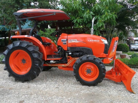 คูโบต้า L4708SP 4 WD..ดันดินหน้า. โรช้าง 182F