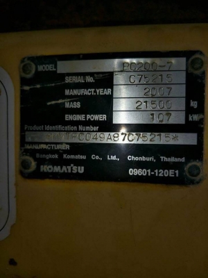 ขาย 1,350,000 บาท   KOMATSU PC. 200-7เครื่องดี บุมยาว ขาดปั้ม โช่หนา  เอกสารอินวอยร์  รถอยู่ จ.อยุธยา  090-772-3710 090-772-3708
