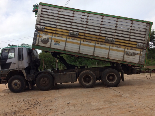 พ่วง 20 ล้อ HINO 2K วางเครื่อง K13C 335 แรง กระบะแม่มิเนียม - ลูกกระบะเหล็ก แม่ลูกดั้ม ยางเต็ม รถพร้