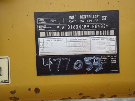 Caterpillar 160M รถเกรด สั่งนำเข้าอเมริกา โทร. 080-6565422 (หนิง)