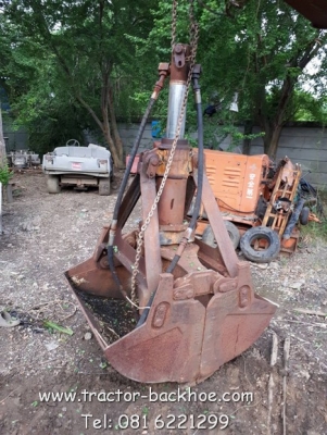 ขาย sale บุ้งกี๋ หนีบดิน ตักดิน หนีบเศษแก้ว เศษเหล็ก สำหรับติดรถขุด แบคโฮ ติดเครน เก่าญี่ปุ่แท้