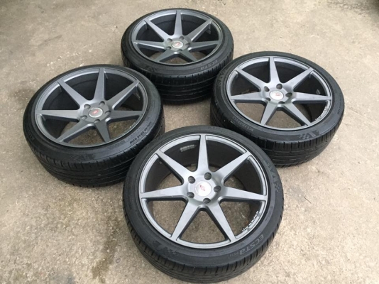 ขายล้อแม็ก INFORGED IFG-3 แนว VIP สีเทากัล สภาพสวย ขอบ 18 4 ล้อ ราคา 17,800 บาท #ลายยอดฮิต สภาพ 85\%