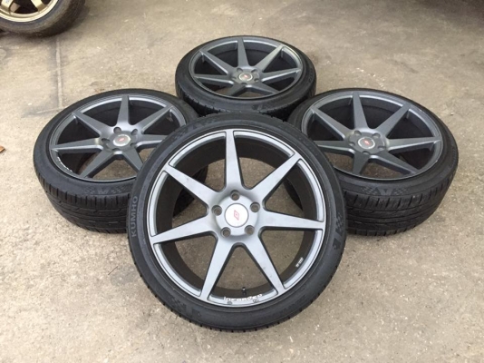 ขายล้อแม็ก INFORGED IFG-3 แนว VIP สีเทากัล สภาพสวย ขอบ 18 4 ล้อ ราคา 17,800 บาท #ลายยอดฮิต สภาพ 85\%