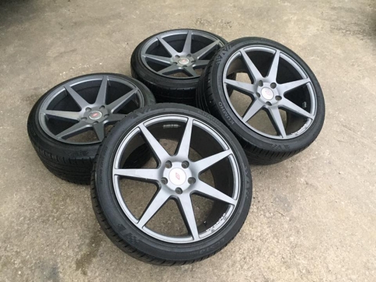 ขายล้อแม็ก INFORGED IFG-3 แนว VIP สีเทากัล สภาพสวย ขอบ 18 4 ล้อ ราคา 17,800 บาท #ลายยอดฮิต สภาพ 85\%