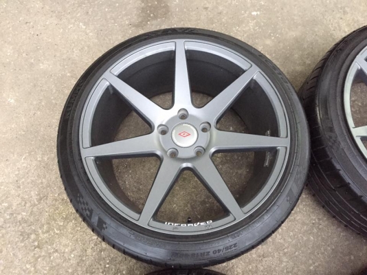 ขายล้อแม็ก INFORGED IFG-3 แนว VIP สีเทากัล สภาพสวย ขอบ 18 4 ล้อ ราคา 17,800 บาท #ลายยอดฮิต สภาพ 85\%