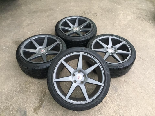 ขายล้อแม็ก INFORGED IFG-3 แนว VIP สีเทากัล สภาพสวย ขอบ 18 4 ล้อ ราคา 17,800 บาท #ลายยอดฮิต สภาพ 85\%