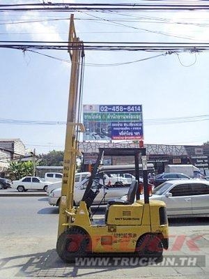 ขายรถยกมิตซูบิชิ 1.5 ตัน เครื่องเบนซิน กระบอกคู่ เสาสูง 4 เมตร  ยางตันใหม่ พวงมาลัยเพาเว่อร์  สีเดิมจากนอก นำเข้าจากญี่ปุ่น ใช้งานได้ทันที ราคา130000