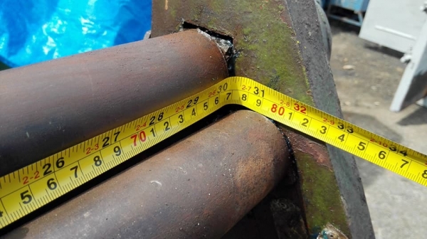 ** SOLD ** แท่นม้วนมือหมุน ขนาด 750 มม ลูกกลิ้ง 2" ของประมูลราชการ พร้อมใช้ ** SOLD ** แท่นม้วนมือหมุน ขนาด 750 มม ลูกกลิ้ง 2" ของประมูลราชการ พร้อมใช้