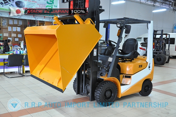 ขายรถโฟล์คลิฟท์มือสอง TCM รุ่น FD15T12-4IH00107 นำเข้าจากประเทศญี่ปุ่น 100\% ไม่เคยใช้งานในไทย