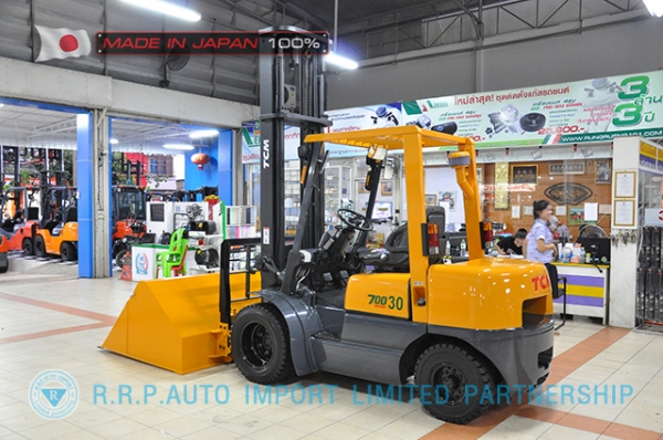 ขายรถโฟล์คลิฟท์มือสอง TCM รุ่น FHD30Z5-34G10755 นำเข้าจากประเทศญี่ปุ่น 100\% ไม่เคยใช้งานในไทย