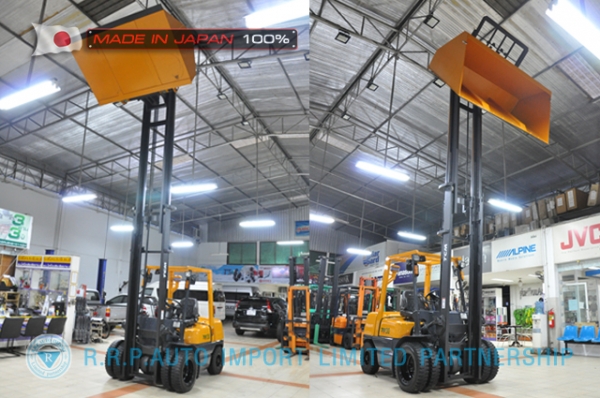 ขายรถโฟล์คลิฟท์มือสอง TCM รุ่น FHD30Z5-34G10755 นำเข้าจากประเทศญี่ปุ่น 100\% ไม่เคยใช้งานในไทย
