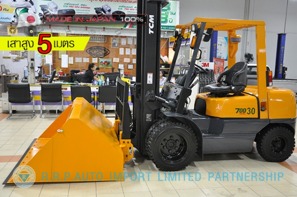 ขายรถโฟล์คลิฟท์มือสอง TCM รุ่น FHD30Z5-34G10755 นำเข้าจากประเทศญี่ปุ่น 100\% ไม่เคยใช้งานในไทย