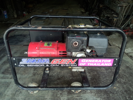 เครื่องปั่นไฟ sakari พร้อมระบบเชื่อม 6kva