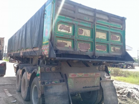 หัวลาก Hino 260 แรง ปี 49 พร้อมหางเซมิดัมพ์ 3 เพลายาว 9.20 เมตร ทะเบียนพร้อม