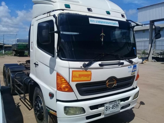 หัวลาก Hino 260 แรง ปี 49 พร้อมหางเซมิดัมพ์ 3 เพลายาว 9.20 เมตร ทะเบียนพร้อม