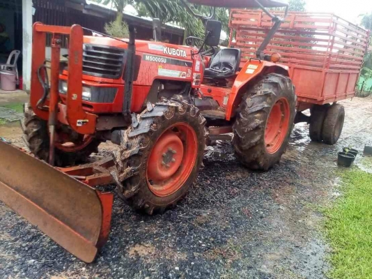 ขายรถไถคูโบต้าM5000สภาพเดิมสวย เอกสารครบ อุปกรณ์3ชิ้น ใบมีด ผานหลัง