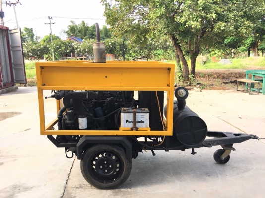 ปั๊มลมสกรู Airman รุ่น PDS125 7bar เครื่อง Nissan SD16 โอเวอร์ฮอลพร้อมใช้งาน