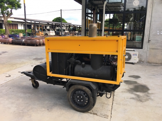 ปั๊มลมสกรู Airman รุ่น PDS125 7bar เครื่อง Nissan SD16 โอเวอร์ฮอลพร้อมใช้งาน