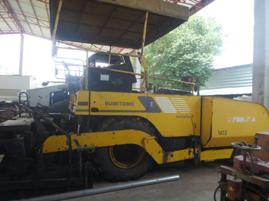 รถปูยาง SUMITOMO HA450 ปูใด้4.5เมตรต่อเตารีดใด้6เมตรล้อยาง เล่มทะเบียน