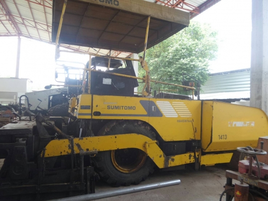 รถปูยาง SUMITOMO HA450 ปูใด้4.5เมตรต่อเตารีดใด้6เมตรล้อยาง เล่มทะเบียน