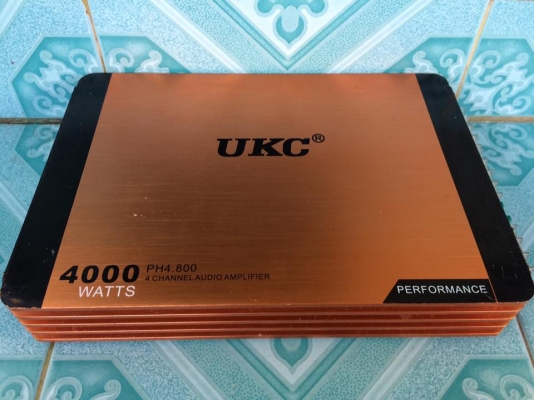 แอมป์คลาสเอบี4ch UKC มือสองสภาพดี ใช้งานปกติ เสียงดี ขับกลางแหลม4-6ดอกได้ ขาย 950 บาท สนใจ0892425454 อยู่สระบุรี
