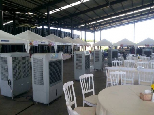 ให้เช่าพัดลมไอน้ำพัดลมไอเย็นเช่าแอร์เคลื่อนที่เต็นท์ติดแอร์0858125157