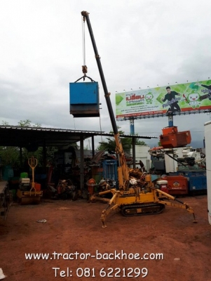 มาแล้วครับ เครนแมงมุม รถเครน แทรคตะขาบ เครื่อง HONDA เบนซิน เก่าญี่ปุ่นแท้ พร้อมใช้ ชมวีดีโอได้นะครับ