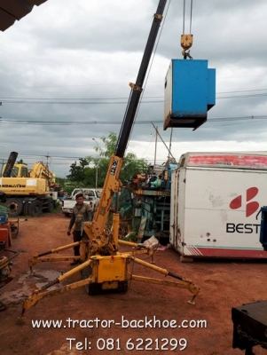 มาแล้วครับ เครนแมงมุม รถเครน แทรคตะขาบ เครื่อง HONDA เบนซิน เก่าญี่ปุ่นแท้ พร้อมใช้ ชมวีดีโอได้นะครับ