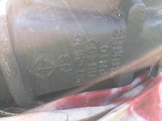 จำหน่ายเกทวาล์ว 16 นิ้ว มอก. DN400 14,450 ขายลดครึ่งราคาของใหม่