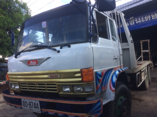 เทเลอร์รถเกี่ยว Hino-F17 สองเพลา มีสโล เครื่อง EH 700-168 แรง รถพร้อมใช้